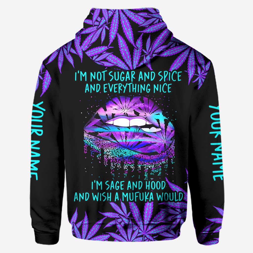 I'm Not Sugar And Spice - Personalized Weed Hoodie and Leggings