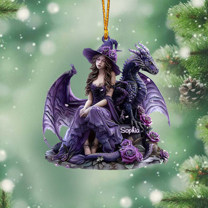 Heart Of A Dragon - Personalized Witch Ornament