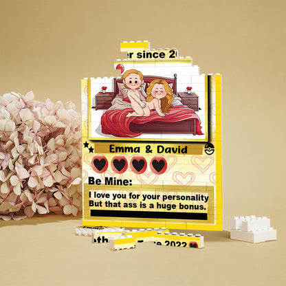 I Choose You - Personalized Monster Trainer Vertical Rectangle Building Brick Blocks Printed On Both Sides