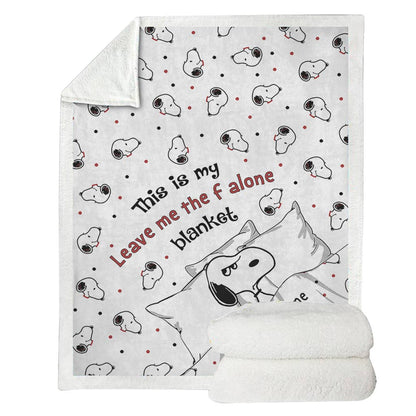 This Is My Leave Me Alone Blanket - Personalized Blanket
