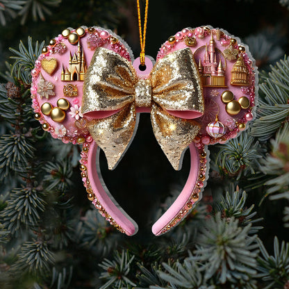 Beautiful Mouse Ears - Personalized Mouse Ornament