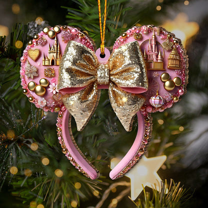 Beautiful Mouse Ears - Personalized Mouse Ornament
