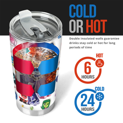 It's Okay To Feel All The Feels - Personalized Tumbler