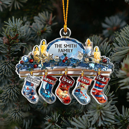 Crystal Family - Personalized Family Ornament