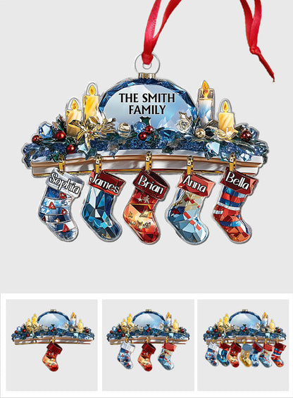 Crystal Family - Personalized Family Ornament