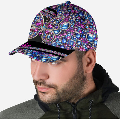 Sparkle Butterfly - Personalized Butterfly Classic Cap