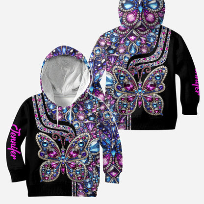 Beautiful Butterfly - Personalized Butterfly Hoodie and Leggings