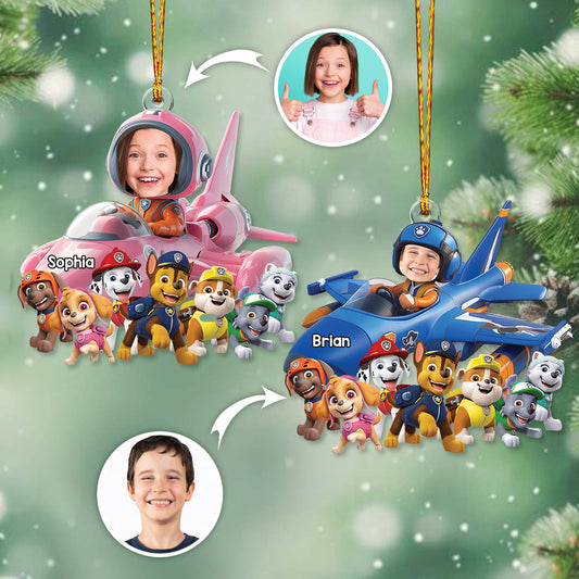 Chase Fighter Jet - Personalized Kid Ornament