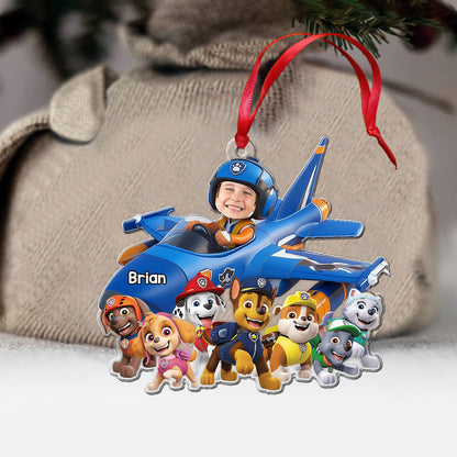 Chase Fighter Jet - Personalized Kid Ornament