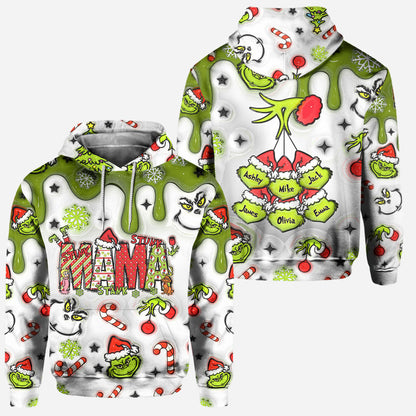 Mama Grinch - Personalized Mother Hoodie and Leggings