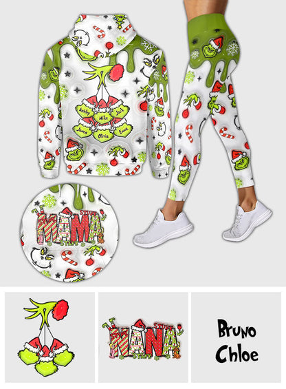Mama Grinch - Personalized Mother Hoodie and Leggings