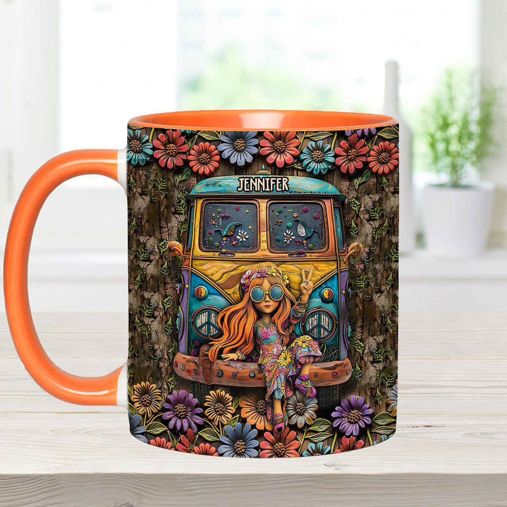 Awesome Caravan - Personalized Hippie Accent Mug