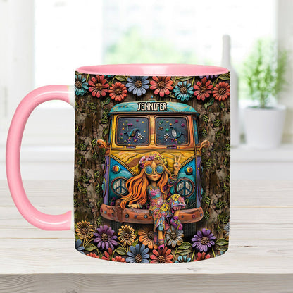 Awesome Caravan - Personalized Hippie Accent Mug