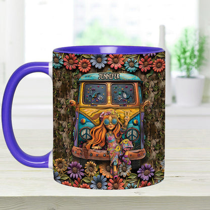 Awesome Caravan - Personalized Hippie Accent Mug