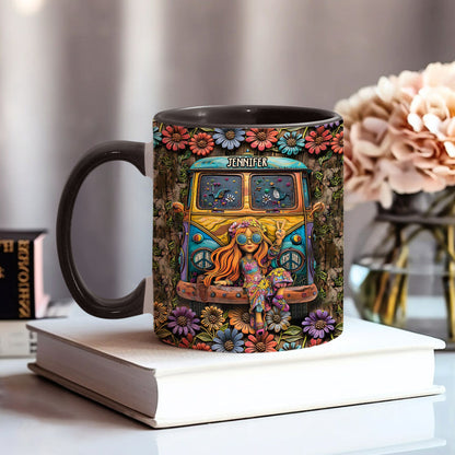 Awesome Caravan - Personalized Hippie Accent Mug