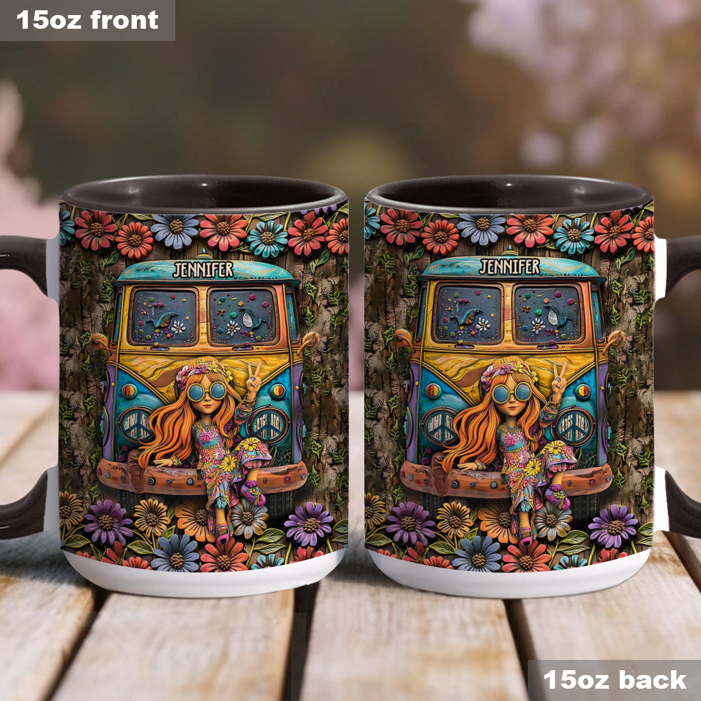 Awesome Caravan - Personalized Hippie Accent Mug