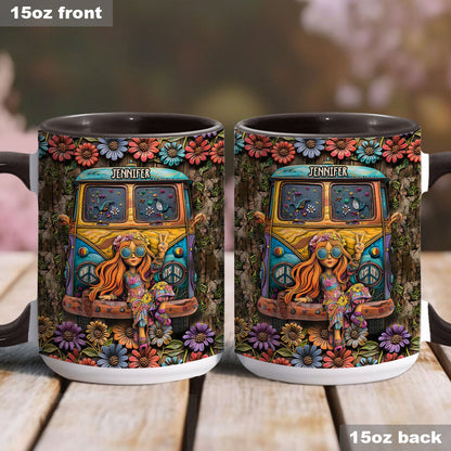 Awesome Caravan - Personalized Hippie Accent Mug