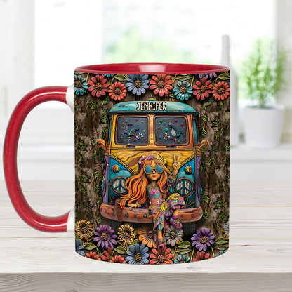 Awesome Caravan - Personalized Hippie Accent Mug