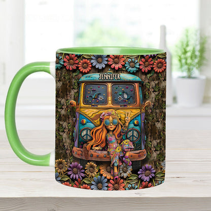 Awesome Caravan - Personalized Hippie Accent Mug