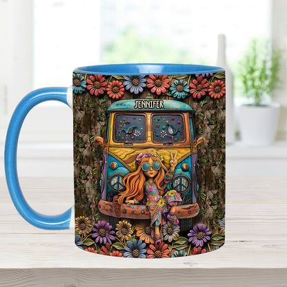 Awesome Caravan - Personalized Hippie Accent Mug
