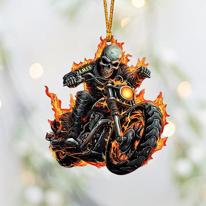 Awesome Biker - Personalized Biker Ornament
