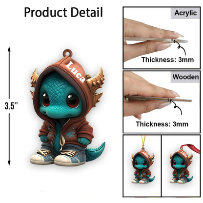 Cool Dragon - Personalized Dragon Ornament