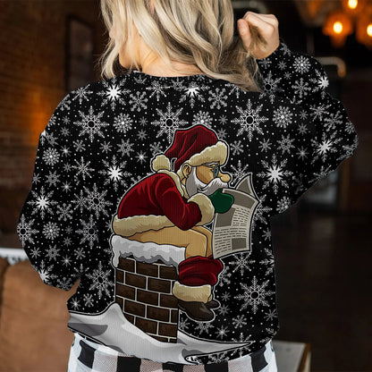 Doing Dad Shite - Personalized Father Ugly Sweater