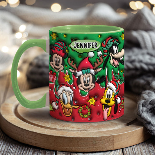 Christmas Is Coming - Personalized Mouse Accent Mug