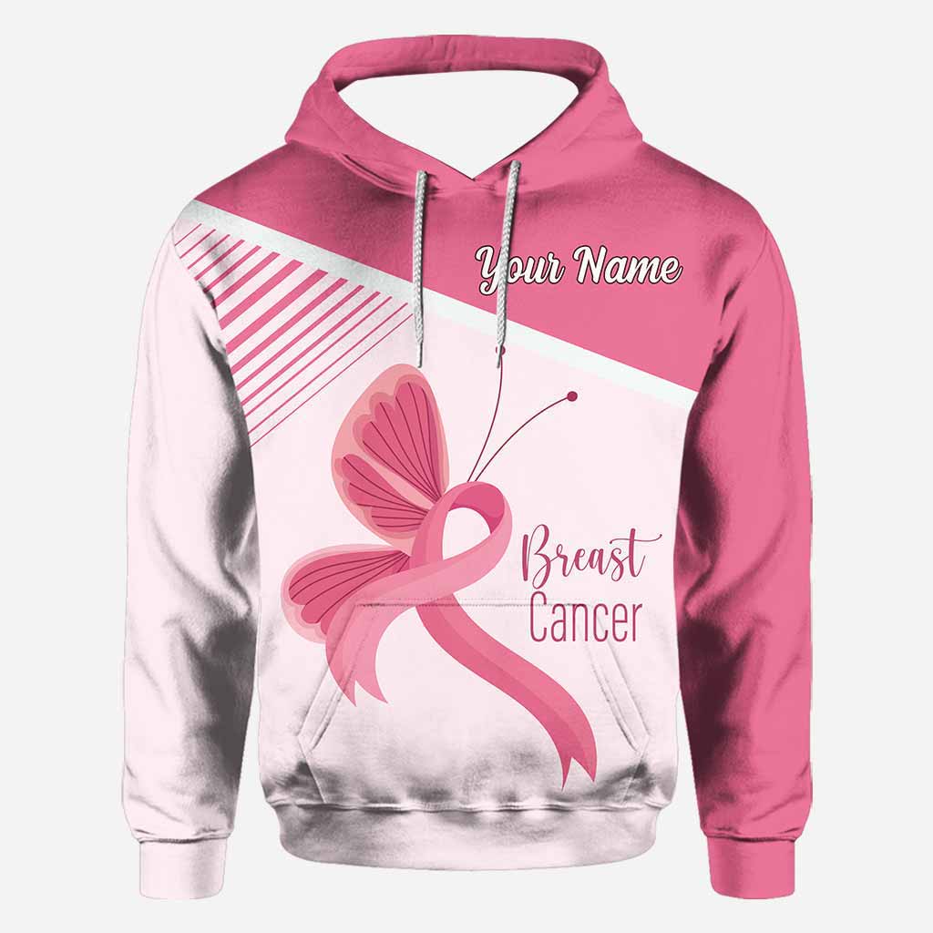 We Wear Pink in October - Personalized Breast Cancer Awareness All Over T-shirt and Hoodie