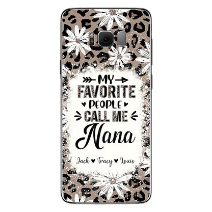 Daisy Leopard Grandma - Personalized Mother's Day Grandma Phone Case