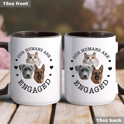 My Humans Are Getting Married Dog Cat - wedding gift for dog lover, cat lover - Personalized Accent Mug