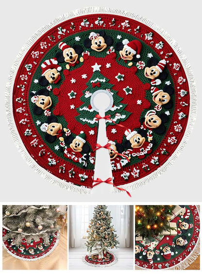 Merry Christmas - Mouse Tree Skirt