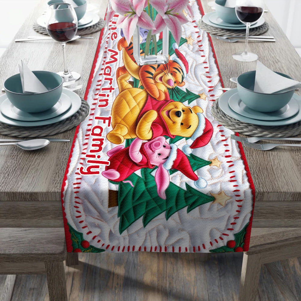 The Most Wonderful Time Of The Year - Personalized Family Table Runner