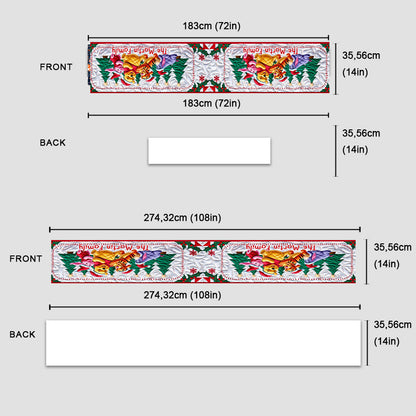 The Most Wonderful Time Of The Year - Personalized Family Table Runner