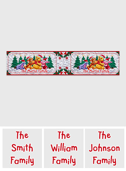 The Most Wonderful Time Of The Year - Personalized Family Table Runner