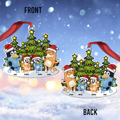 Merry Christmas - Personalized Family Custom Shaped Ornament