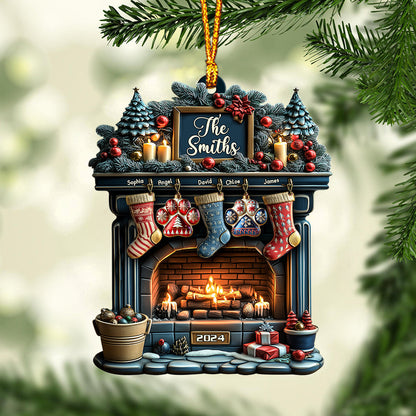 Merry Christmas 2024 - Personalized Family Ornament