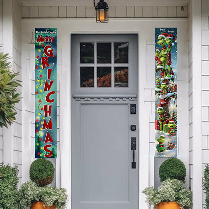 Merry Grinchmas - Personalized Family Porch Sign