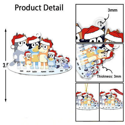 Merry Christmas - Personalized Family Custom Shaped Ornament