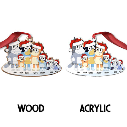 Merry Christmas - Personalized Family Custom Shaped Ornament