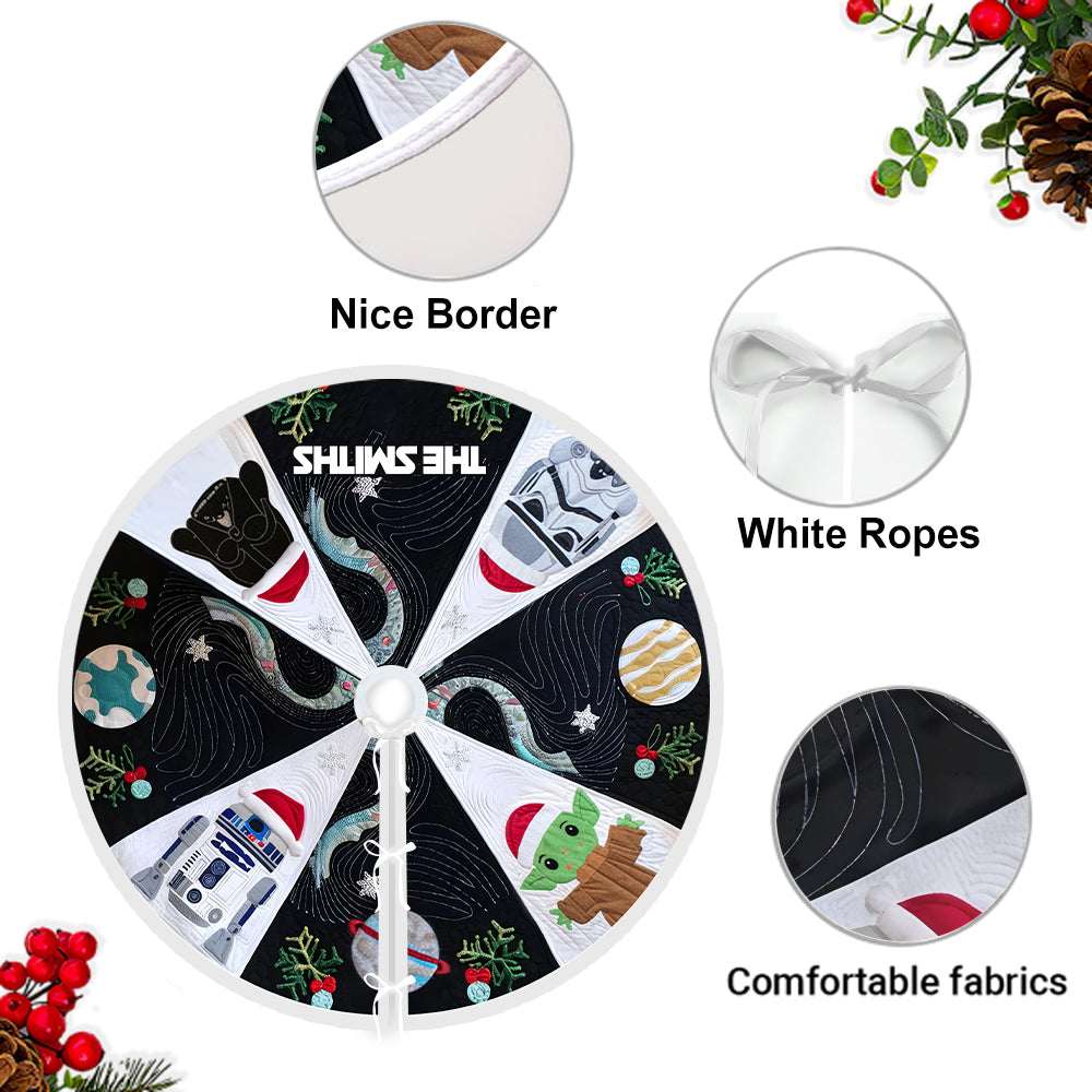 Merry Christmas - Personalized The Force Tree Skirt