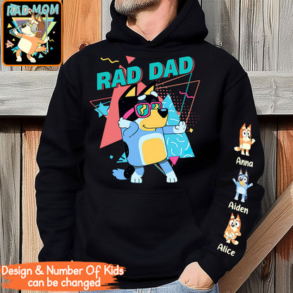 Rad Mom Rad Dad - Personalized Mother All Over Shirt