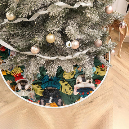 Merry Woofmas Frenchie - French Bulldog Tree Skirt