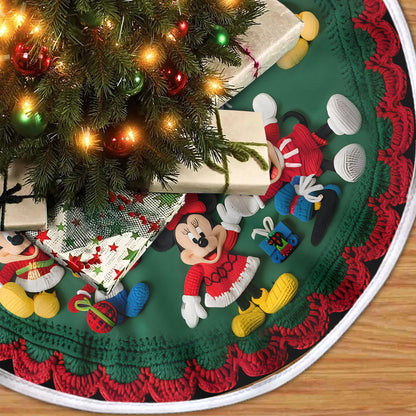 Merriest Place On Earth - Personalized Mouse Tree Skirt