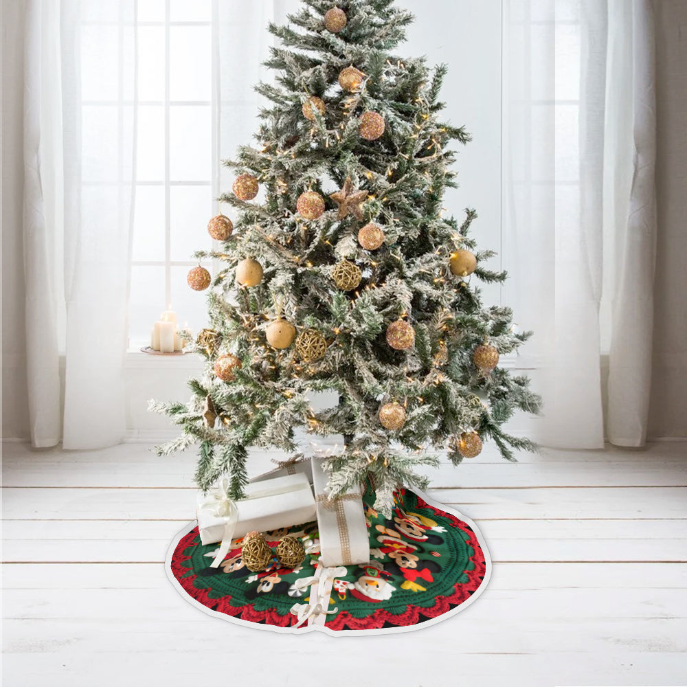 Merriest Place On Earth - Personalized Mouse Tree Skirt