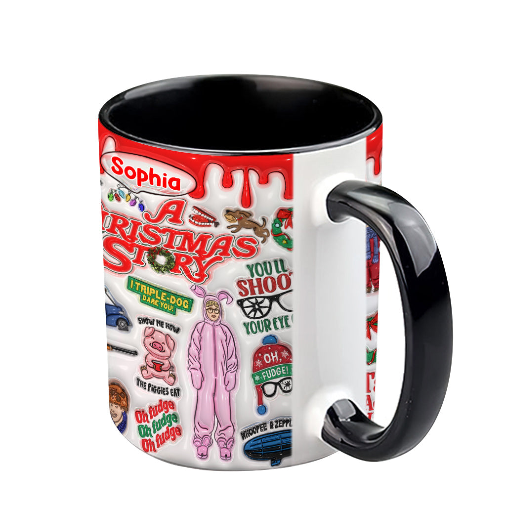 90s' Christmas Movie - Personalized Accent Mug