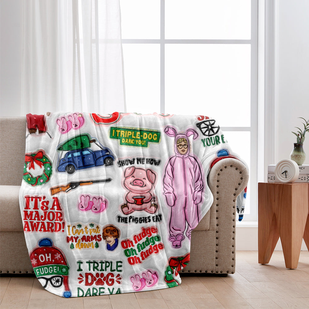 90s' Christmas Movie - Personalized Blanket