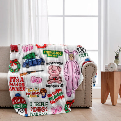 90s' Christmas Movie - Personalized Blanket
