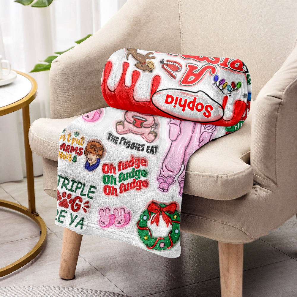 90s' Christmas Movie - Personalized Blanket