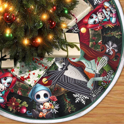 Merry Christmas - Personalized Nightmare Tree Skirt